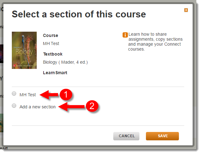 Select a section of this course.